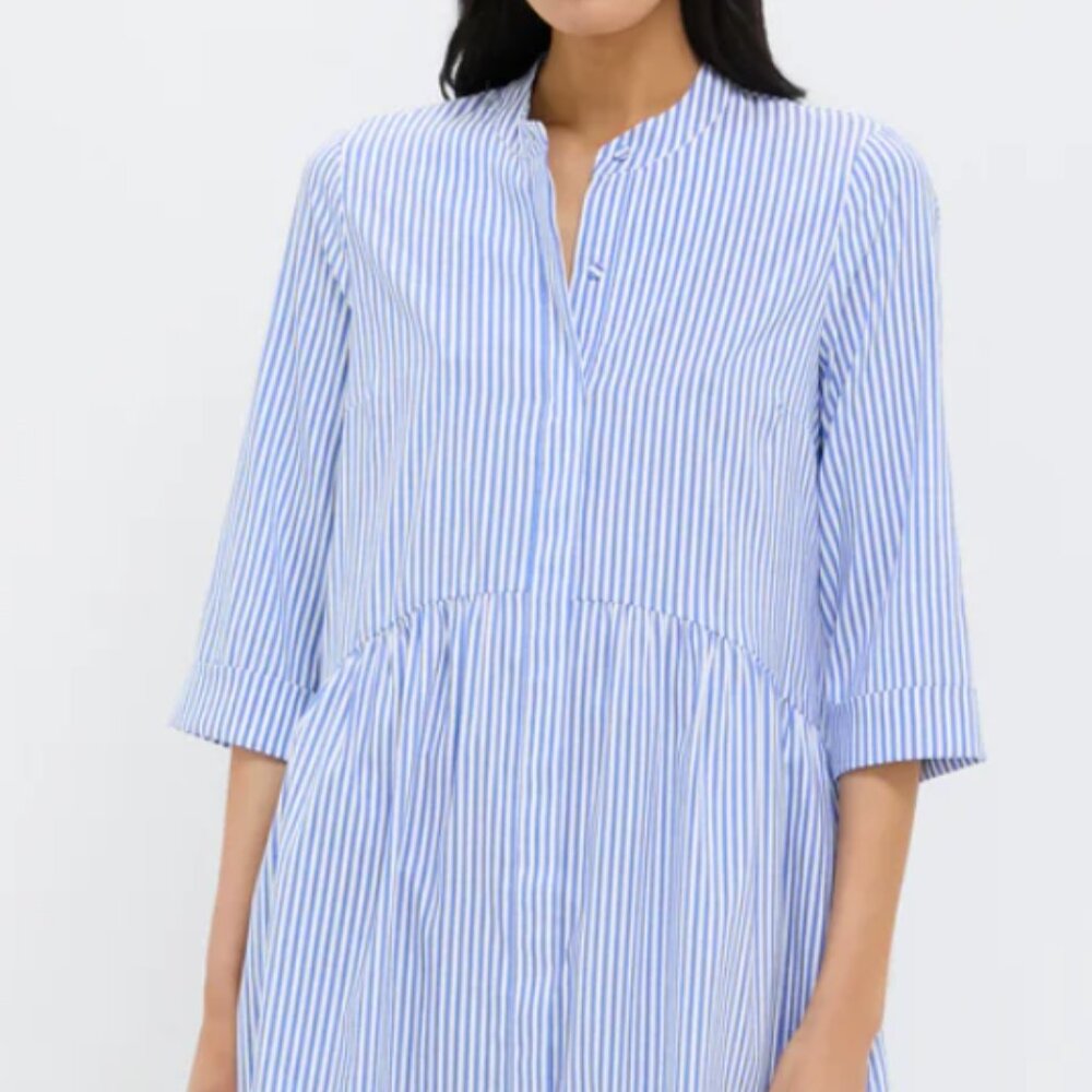 Tuckernuck Blue Stripe Royal Shirt Dress Size XS